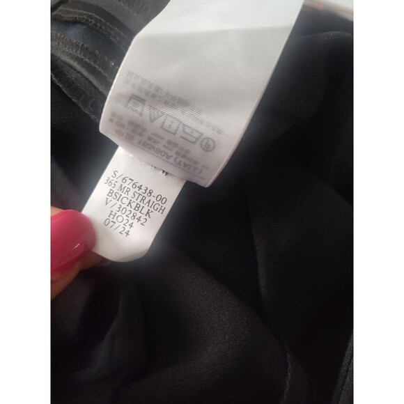 New Gap Tuxedo Pants 12 Tall 365 Mid Rise Satin Trim Straight Leg Trousers Black - Picture 8 of 8